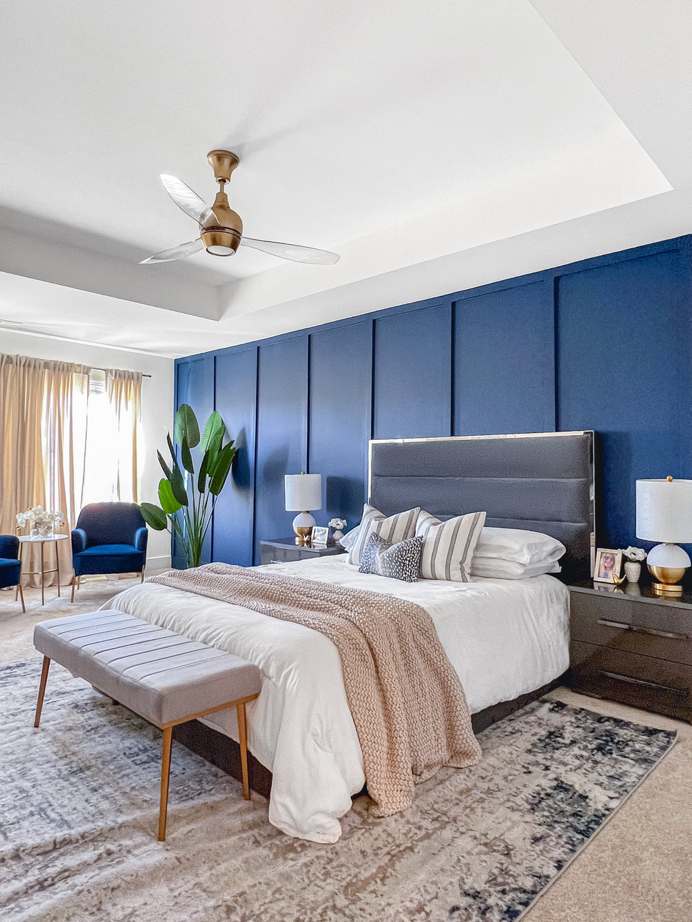 Blue Modern Bedroom - Styly Home